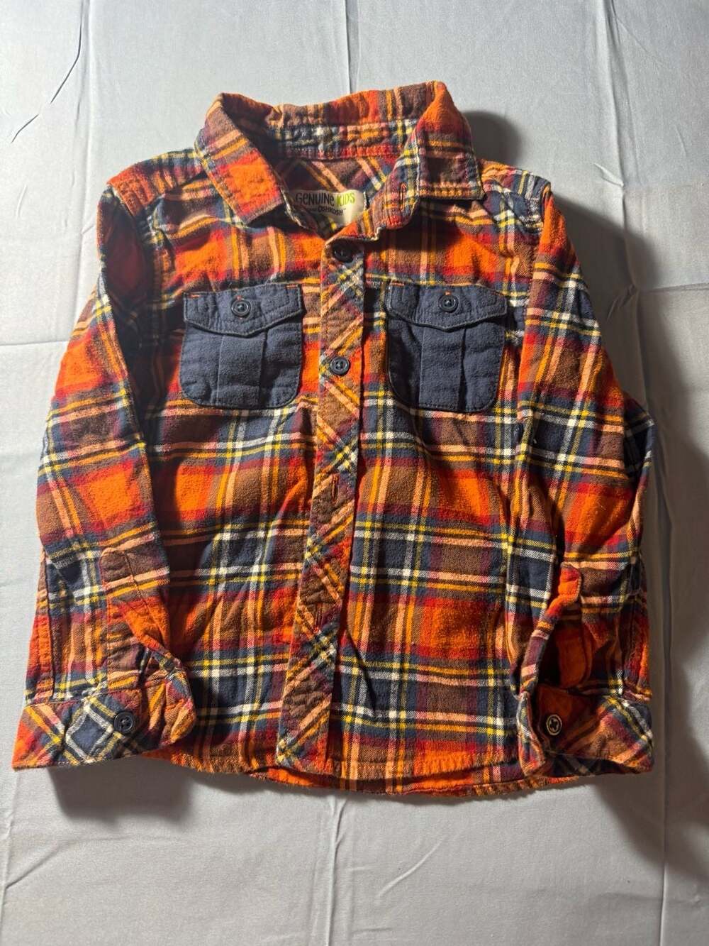 Genuine Kids from OshKosh Boys Plaid Flannel Button-Down Shirt